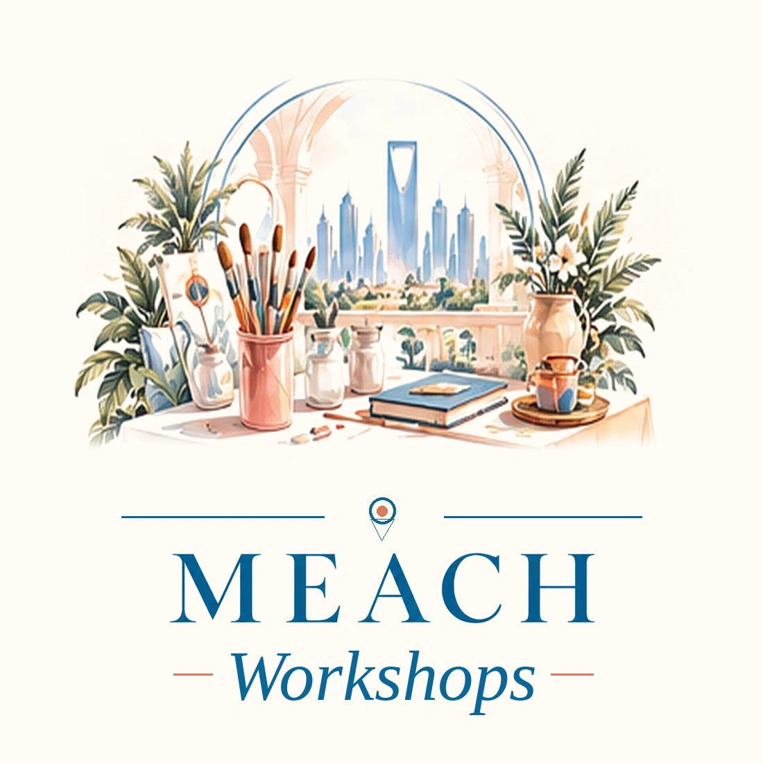 MEACH Workshops illustration — creative materials